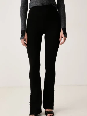 Ermanno Scervino LIFE legginsy damskie z wiskozy czarny