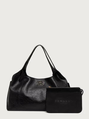 Ermanno Scervino LIFE torebka shopper damska skórzana czarny