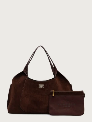 Ermanno Scervino LIFE torebka shopper damska zamszowa brązowy