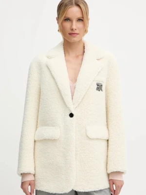 Ermanno Scervino płaszcz kolor beżowy 57TD018E96