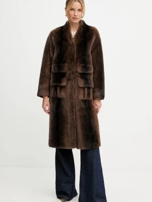 Ermanno Scervino płaszcz kolor brązowy 57TD065E94