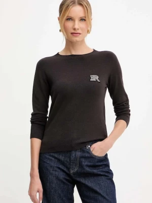 Ermanno Scervino sweter damski kolor brązowy lekki 57TM047EP2