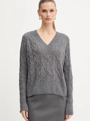 Ermanno Scervino LIFE sweter wełniany damski kolor szary lekki D474M501DGE