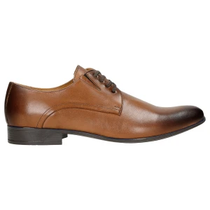 Brązowe eleganckie półbuty męskie 9037-52 Wojas
