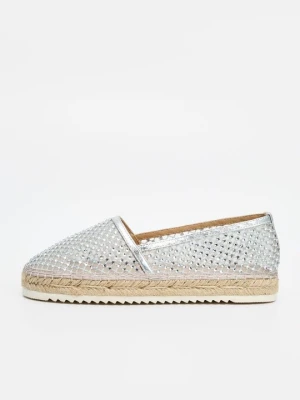 Espadryle Alma en Pena srebrny