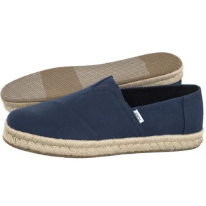 Espadryle Alp Rope 2.0 Navy Recycled Cotton Slubby Woven 10019870 (TS38-a) Toms