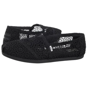 Espadryle Alpargata Black Moroccan Crochet 10016254 (TS47-a) Toms