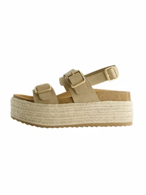 Espadryle Bershka beżowy