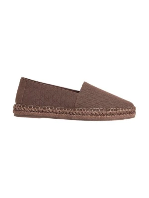 Espadryle Calvin Klein ciemnobrązowy