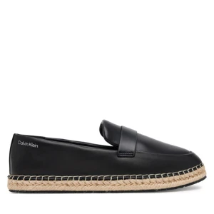 Espadryle Calvin Klein Espadrille W/Ck Hw - Lth HW0HW02390 Czarny