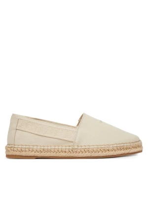 Espadryle Calvin Klein Espadrille Webbing Cv HM0HM02075 Écru Kremowy