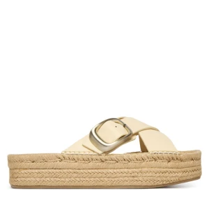 Espadryle Calvin Klein Flatf Espadrill Cross Lth Hdw HW0HW02892 Écru
