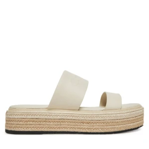 Espadryle Calvin Klein Flatform Wedge Slide - He HW0HW02374 Écru