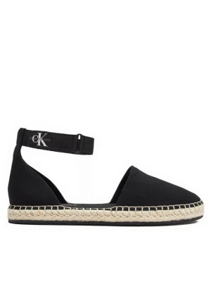 Espadryle Calvin Klein Jeans Ankle Espadrille Btw YW0YW01027 Czarny