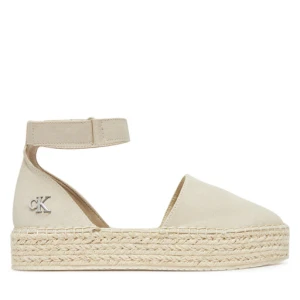 Espadryle Calvin Klein Jeans Flatform Espadrille Sling Mg YW0YW01735 Beżowy