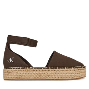 Espadryle Calvin Klein Jeans Flatform Espadrille Sling Mg YW0YW01735 Brązowy