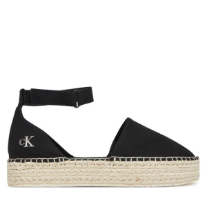 Espadryle Calvin Klein Jeans Flatform Espadrille Sling Mg YW0YW01735 Czarny