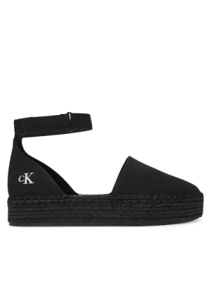 Espadryle Calvin Klein Jeans Flatform Espadrille Sling Mg YW0YW01735 Czarny