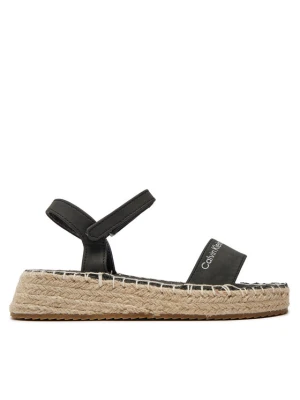 Espadryle Calvin Klein Jeans Rope Wedge V3A7-80839-1708 S Czarny