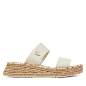Espadryle Calvin Klein Jeans Sporty Rope Mg Lth Webbing YW0YW01704 Beżowy