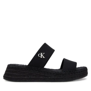 Espadryle Calvin Klein Jeans Sporty Rope Mg Lth Webbing YW0YW01704 Czarny
