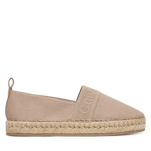 Espadryle Calvin Klein Logo Webbing HW0HW02934 Beżowy