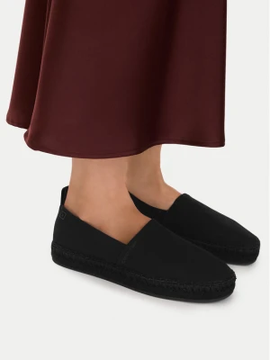 Espadryle Calvin Klein Oblique Espadrille Canvas HW0HW02931 Czarny