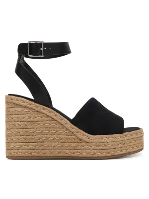 Espadryle Calvin Klein Wedge Espad 70 Neopr Mg HW0HW03014 Czarny