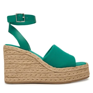 Espadryle Calvin Klein Wedge Espad 70 Neopr Mg HW0HW03014 Zielony