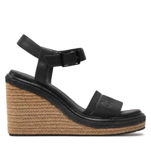 Espadryle Calvin Klein Wedge Sandal 70 He HW0HW02050 Czarny