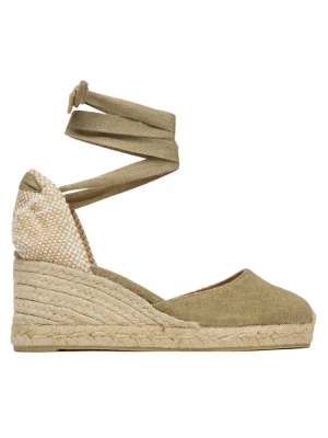 Espadryle Castañer Carina 21644 Zielony