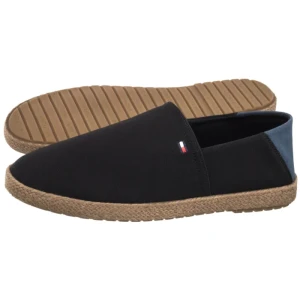 Espadryle Core Hilfiger Espadrille Textile Black FM0FM05792 BDS (TH1480-a) Tommy Hilfiger
