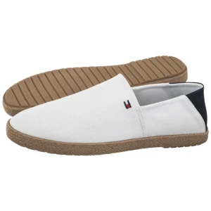 Espadryle Core Hilfiger Espadrille Textile White FM0FM05792 YBS (TH1480-b) Tommy Hilfiger