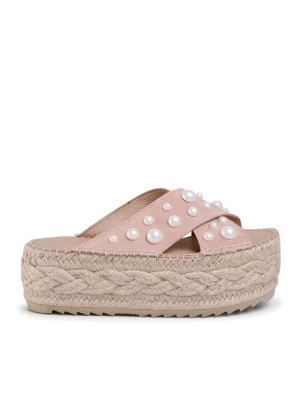 Espadryle Eva Minge EM-14-07-000733 Różowy