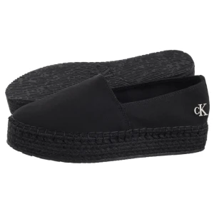 Espadryle Flatform Espadrille Mg/Hdw Triple Black YW0YW01737 0GJ (CK656-a) Calvin Klein