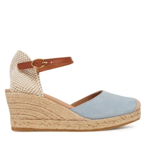 Espadryle Genuins Carina Velour G106384 Niebieski