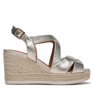 Espadryle Geox D Ponza D35GVC000CFC2012 Złoty