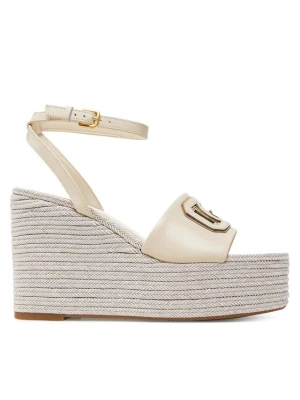 Espadryle Guess FLJTAN LEA04 Écru Kremowy