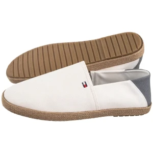 Espadryle Hilfiger Espadrille Core Textile Ecru FM0FM05353 YBL (TH1260-b) Tommy Hilfiger