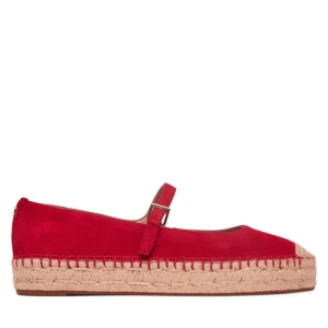 Espadryle LAUREN RALPH LAUREN 802P06401002 Czerwony