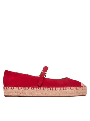 Espadryle LAUREN RALPH LAUREN 802P06401002 Czerwony