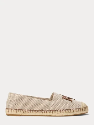 Espadryle Lauren Ralph Lauren jasnobrązowy