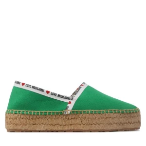 Espadryle LOVE MOSCHINO JA10323G1GJH0850 Zielony