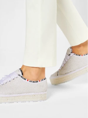 Espadryle LOVE MOSCHINO JA10383G0AJL010A Beżowy
