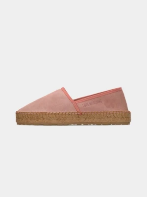 Espadryle LOVE MOSCHINO jasnoróżowy