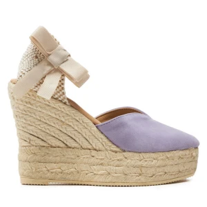Espadryle Manebi Hamptons Heart-Shaped Wedge Espadrilles W 1.3 WH Fioletowy