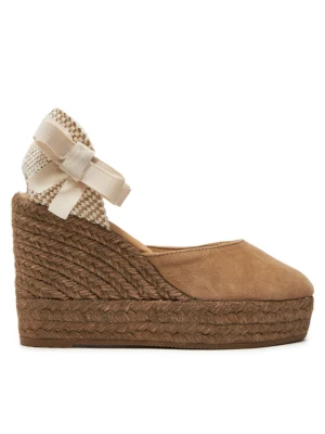 Espadryle Manebi Hamptons Wedge Espadrilles W 1.6 WV Brązowy