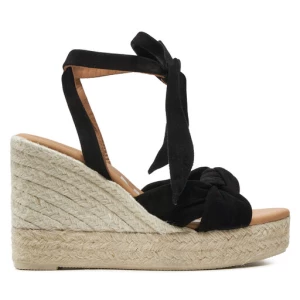 Espadryle Manebi Hamptons Wedge Espadrilles With Knot K 1.0 WS Czarny