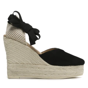 Espadryle Manebi Heart-Shaped Wedge Espadrilles K 1.0 WH Czarny