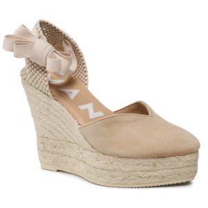 Espadryle Manebi Heart-Shaped Wedge Espadrilles M 1.1 WH Beżowy